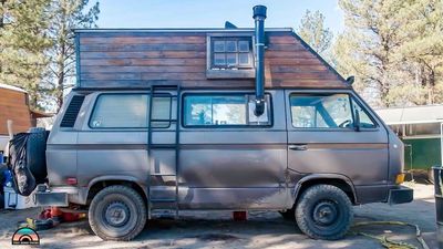 VW Vanagon Custom Camper Is A Raised-Roof Woody Wanderer