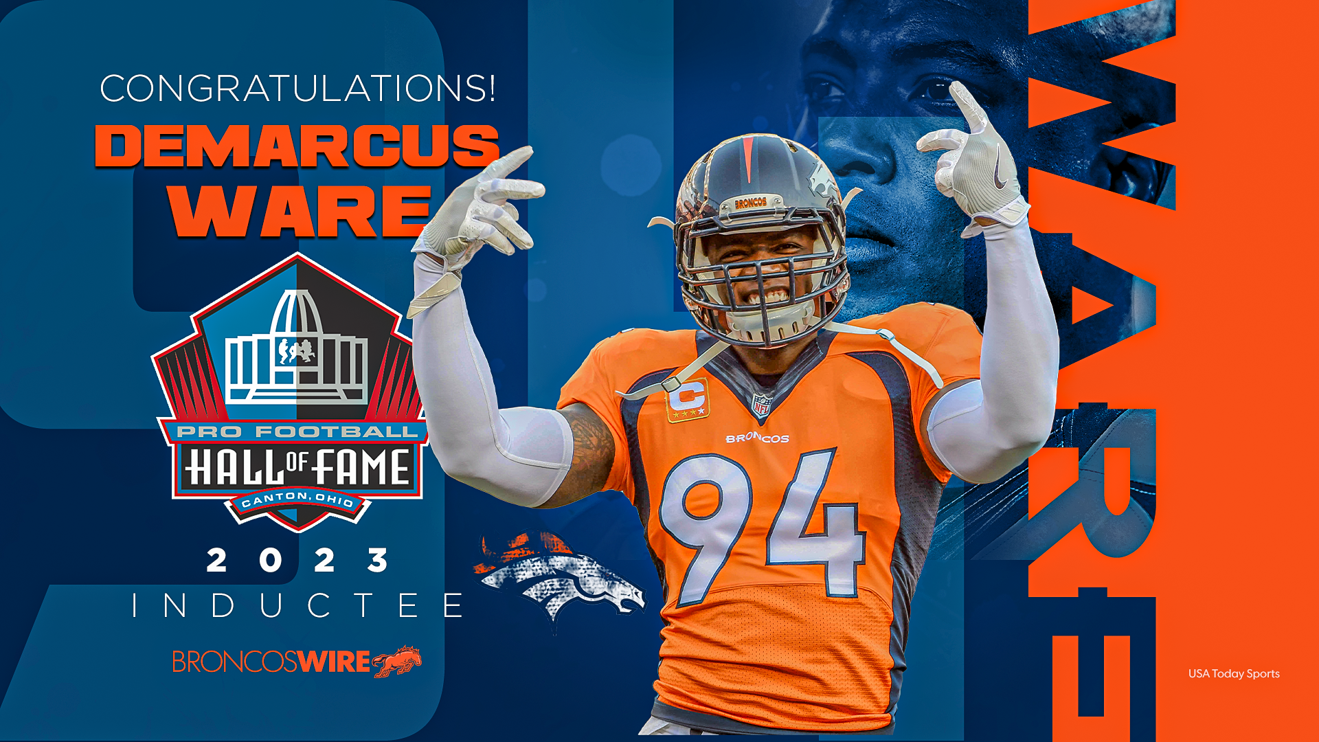 DeMarcus Ware: Former Bronco named Hall of Fame finalist