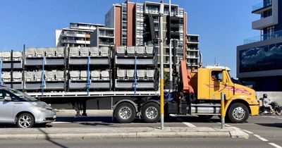 Supercars build continues at Nobbys Beach Reserve