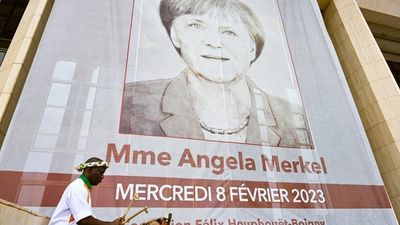Angela Merkel awarded UN peace prize in Côte d'Ivoire for helping refugees