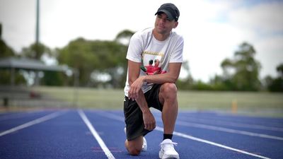 Olympic champion Matthew Centrowitz hits the Australian track in his race to Paris