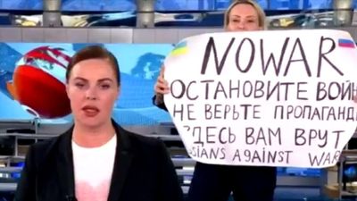 Anti-war protest journalist Ovsyannikova releases book after fleeing Russia