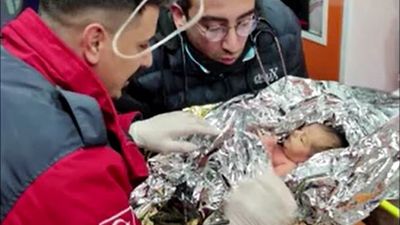 Baby boy and mother rescued from rubble in Türkiye 90 hours after earthquake