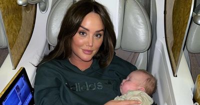Charlotte Crosby responds after comment made about her flying business class with baby Alba Jean