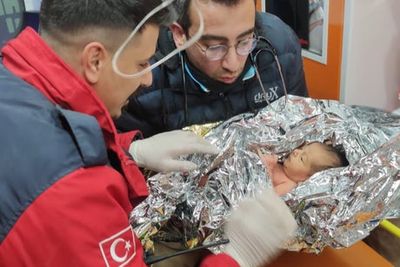 Baby pulled alive from rubble of Turkey earthquake as families cling to slim hopes