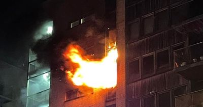 Building evacuated after fire rips through Dublin apartments