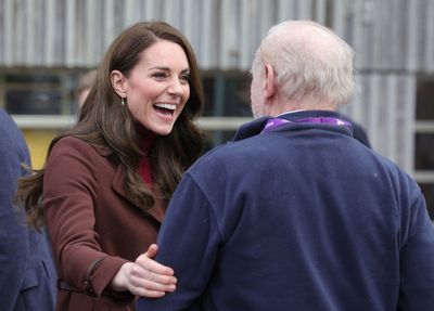 Kate Middleton embraces ex-history teacher after Meghan Markle suggests she is not a ‘hugger’