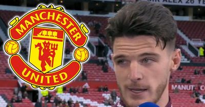 Declan Rice's Man Utd transfer hint and his three reasons why transfer seems likely