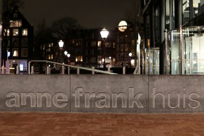 Dutch PM slams 'reprehensible' message projected onto Anne Frank House