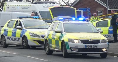 Air ambulance lands after driver crashes car into wall