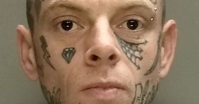 Dad with Satan tattoo abused partner - even stopping her using toilet on her own