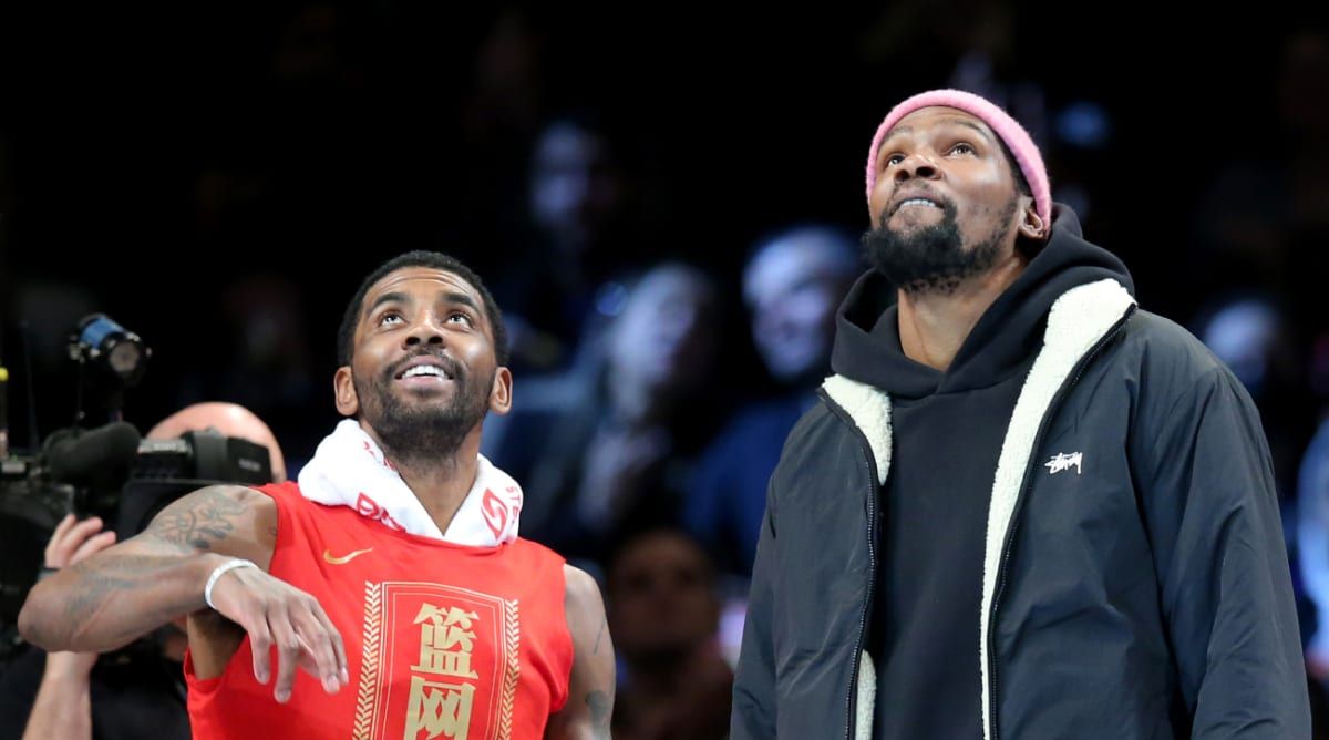 kd and kyrie to the nets
