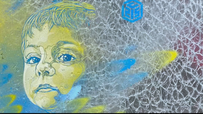 'Slava Ukraini': French artist C215 takes to the streets of the war-torn country