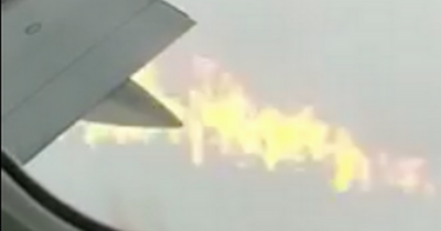 Edinburgh Delta Air Lines passengers in tears as footage shows plane 'on fire'