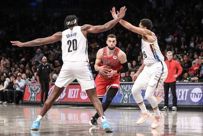 Player grades: LaVine, Bulls fall to undermanned, new-look Nets