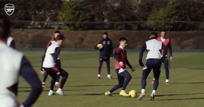 Arsenal training footage offers glimpse of exciting Fabio Vieira and Bukayo Saka partnership