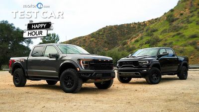 Motor1.com Test Car Happy Hour #30: Ford F-150 Raptor R, Ram TRX, GMC Sierra AT4X, Kia Niro, Kia EV6 GT