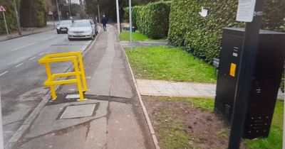 Yellow EV structure blocking North Somerset pavement will be 'removed ASAP'