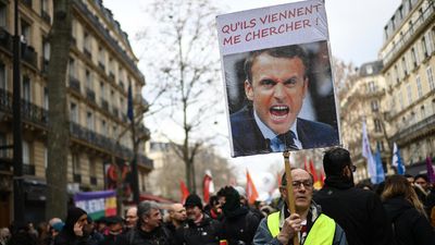 Strong turnout as fourth day of French demos rattles Macron's pensions plan