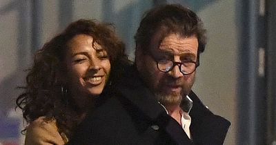 Nick Knowles, 60, pictured embracing glam girlfriend after celebrating her 33rd birthday