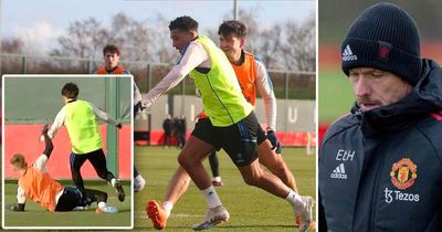 5 things spotted from Man Utd training as Red Devils duo shine before second Leeds clash