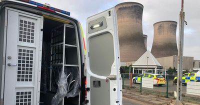 Nine arrested inside decommissioned Fiddlers Ferry power station