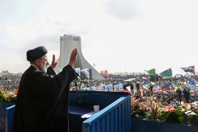 Iran’s Raisi takes aim at ‘enemies’ on revolution anniversary