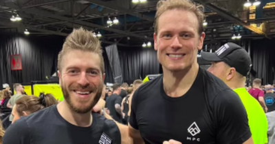 Outlander's Sam Heughan appears at Glasgow Hydro fitness event as part of My Peak Challenge