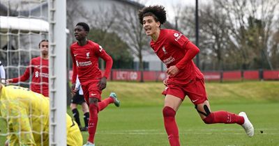 Son of former Premier League star scores brace as Liverpool come from behind in six-goal thriller