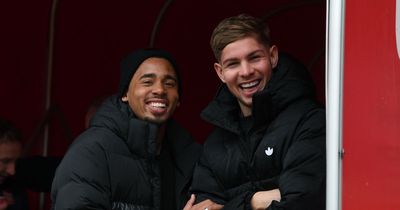 What Gabriel Jesus and Emile Smith Rowe did ahead of Arsenal vs Brentford at Emirates Stadium