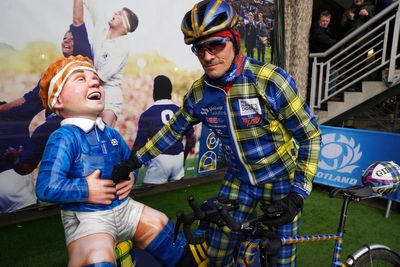 Scotland v Wales match ball handed over after Doddie Weir 555-mile charity ride