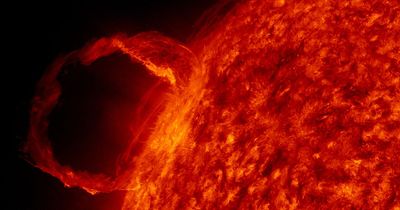 NASA left baffled after piece of the Sun's surface BREAKS OFF and creates a vortex
