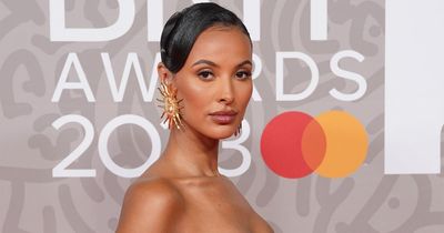 Brit Awards 2023: Maya Jama stuns in black and gold dress in red carpet appearance