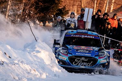 WRC Sweden: Tanak reclaims lead from Breen despite tyre failure