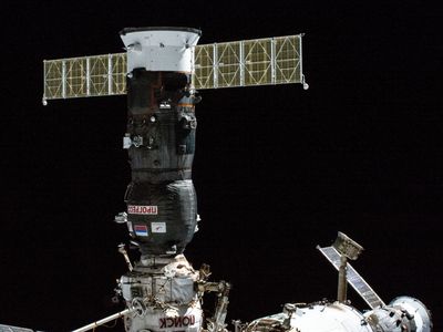 An uncrewed Russian spacecraft docked at the space station loses pressure