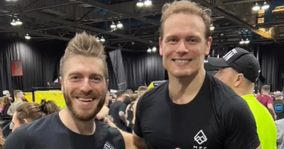 Outlander star Sam Heughan joins Glasgow fitness event as part of My Peak Challenge