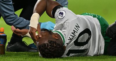 Newcastle United rocked by new injury blows as Allan Saint-Maximin and Miguel Almiron go off ahead of Liverpool clash