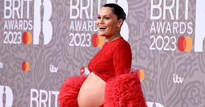Jessie J shows off bump at Brit Awards hours after announcing baby's sex