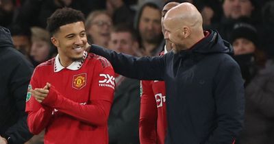 Erik ten Hag comments on Jadon Sancho's Man United absence and gives Aaron Wan-Bissaka update