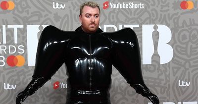 Sam Smith makes style statement at BRIT Awards as they wear latex, balloon-like outfit