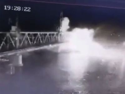 Russia strikes key Ukraine bridge with naval drone in attack feared to spell trouble for Kyiv’s navy