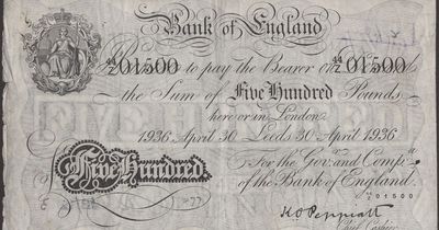 Rare banknote worth up to £20,000 to look out for