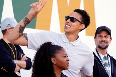 Brittany Griner attends WM Phoenix Open golf tournament