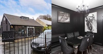 Inside the gothic bungalow for sale in Greater Manchester that's entirely black inside and out