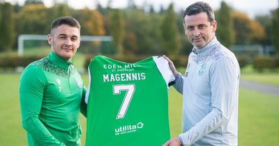 Hibs star Kyle Magennis in Jack Ross owe 'everything' message as he labels him his 'idol'