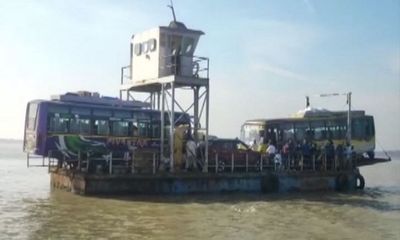 Floating Bridge Vessel With 100 People Onboard Gets Stuck In Odisha's Chilika Lake