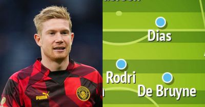 De Bruyne and Dias start - Man City fans name starting line-up they want to see vs Aston Villa