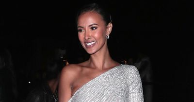 Maya Jama wows in silver gown as she leaves afterparty after awkward Laura Whitmore 'moment'