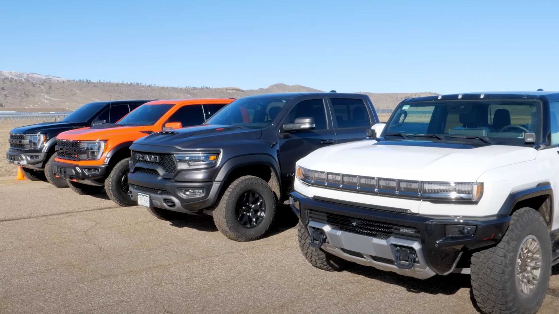 Hummer EV Faces Ford Raptor R, F-150 Raptor, Ram TRX…