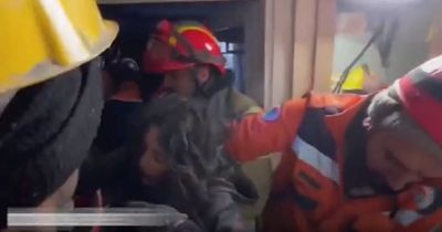 Moment girl, 10, rescued after SIX DAYS trapped under Turkey earthquake rubble